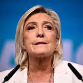La líder de Agrupación Nacional francesa, Marine Le Pen