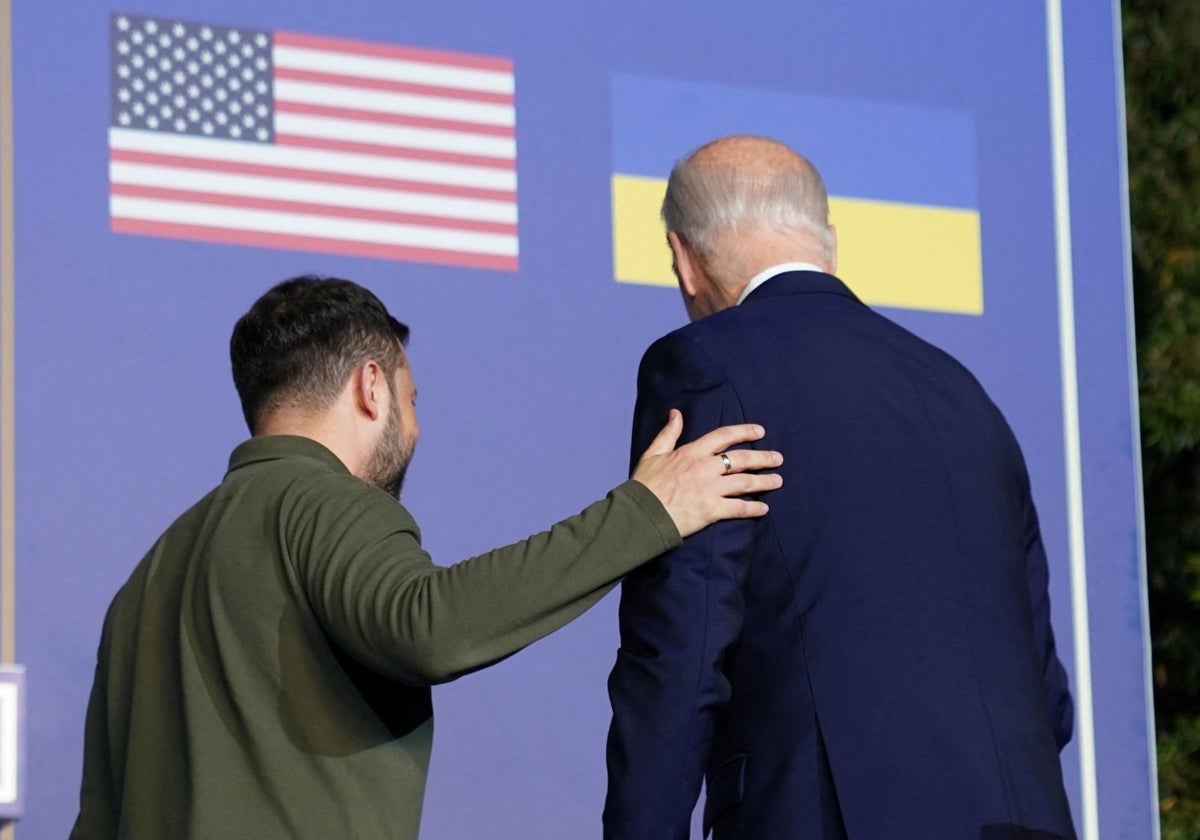 Zelenski y Biden, tras firmar un nuevo acuerdo de seguridad entre Estados Unidos y Ucrania