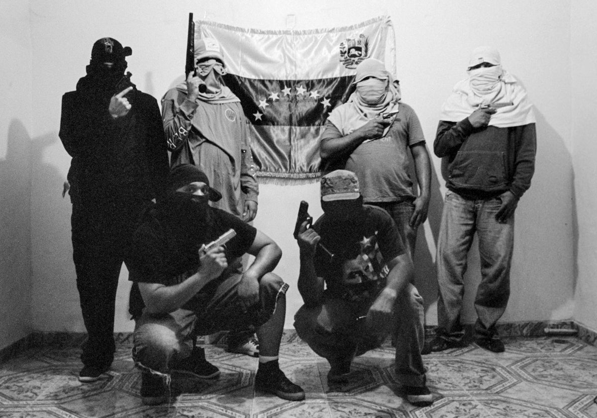 Uno de los 'colectivos' caraqueños, armados por la Administración de Chávez, en una foto de archivo