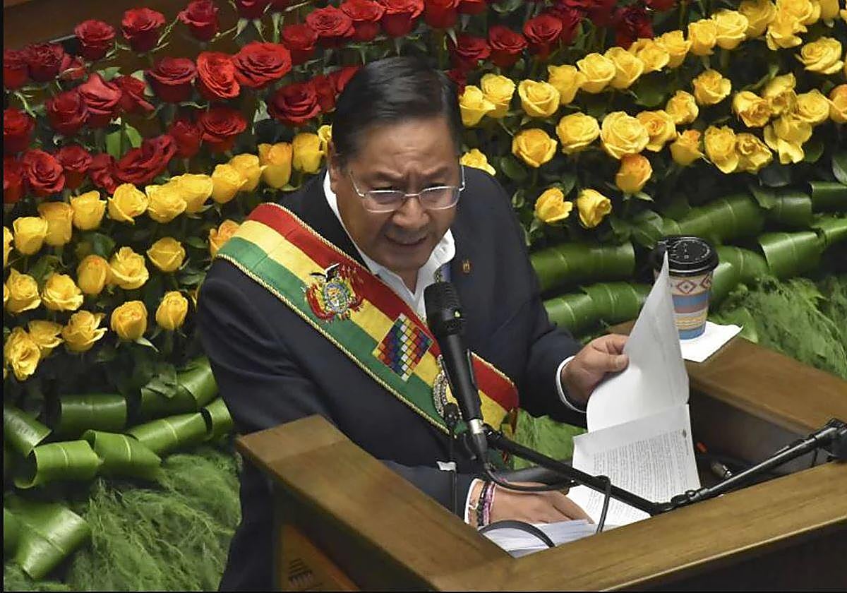 El presidente de Bolivia, Luis Arce