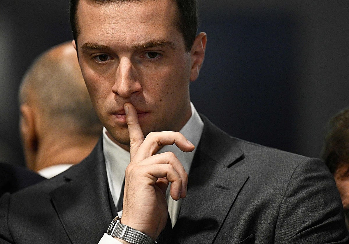 El presidente de Agrupación Nacional, Jordan Bardella