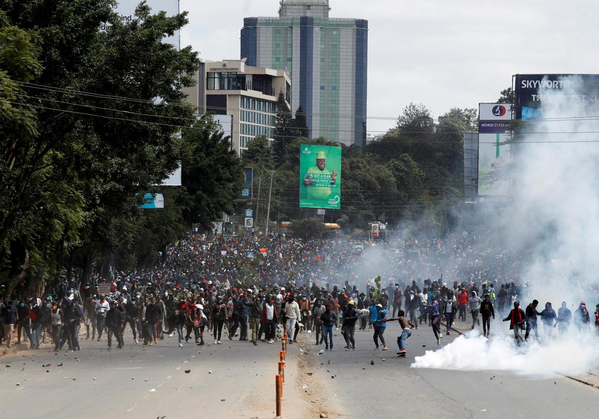 Protestas en Kenia.