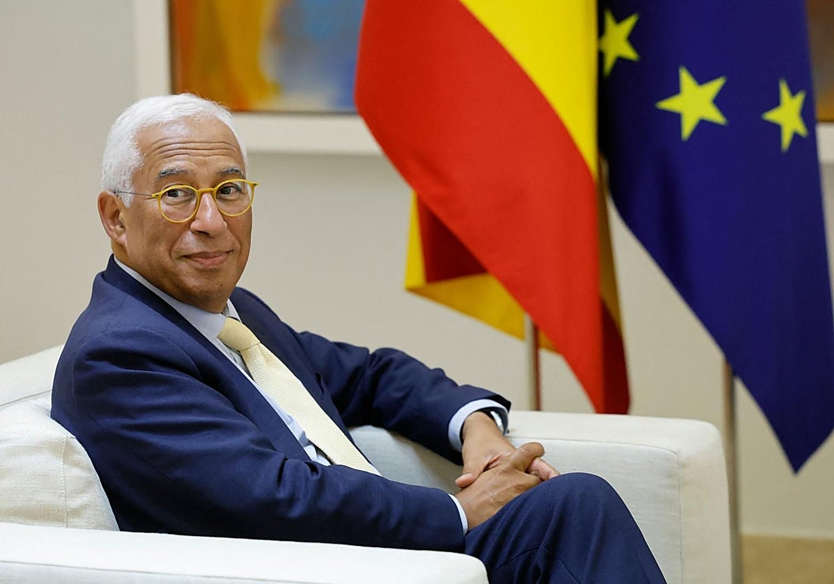 El ex primer ministro de Portugal, António Costa, durante su visita a la Moncloa