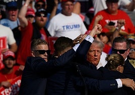 Las imágenes del intento de asesinato a Donald Trump en un mitin