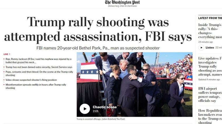 Las reacciones en 'The Washington Post'