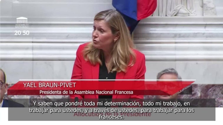 La candidata macronista Braun-Pivet es reelegida como presidenta de la Asamblea Nacional