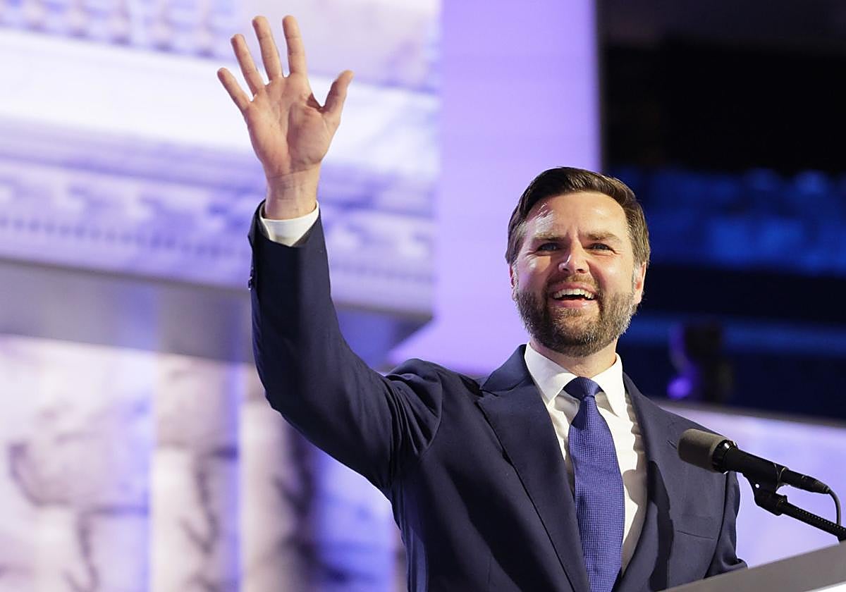 J.D. Vance, durante un acto republicano.