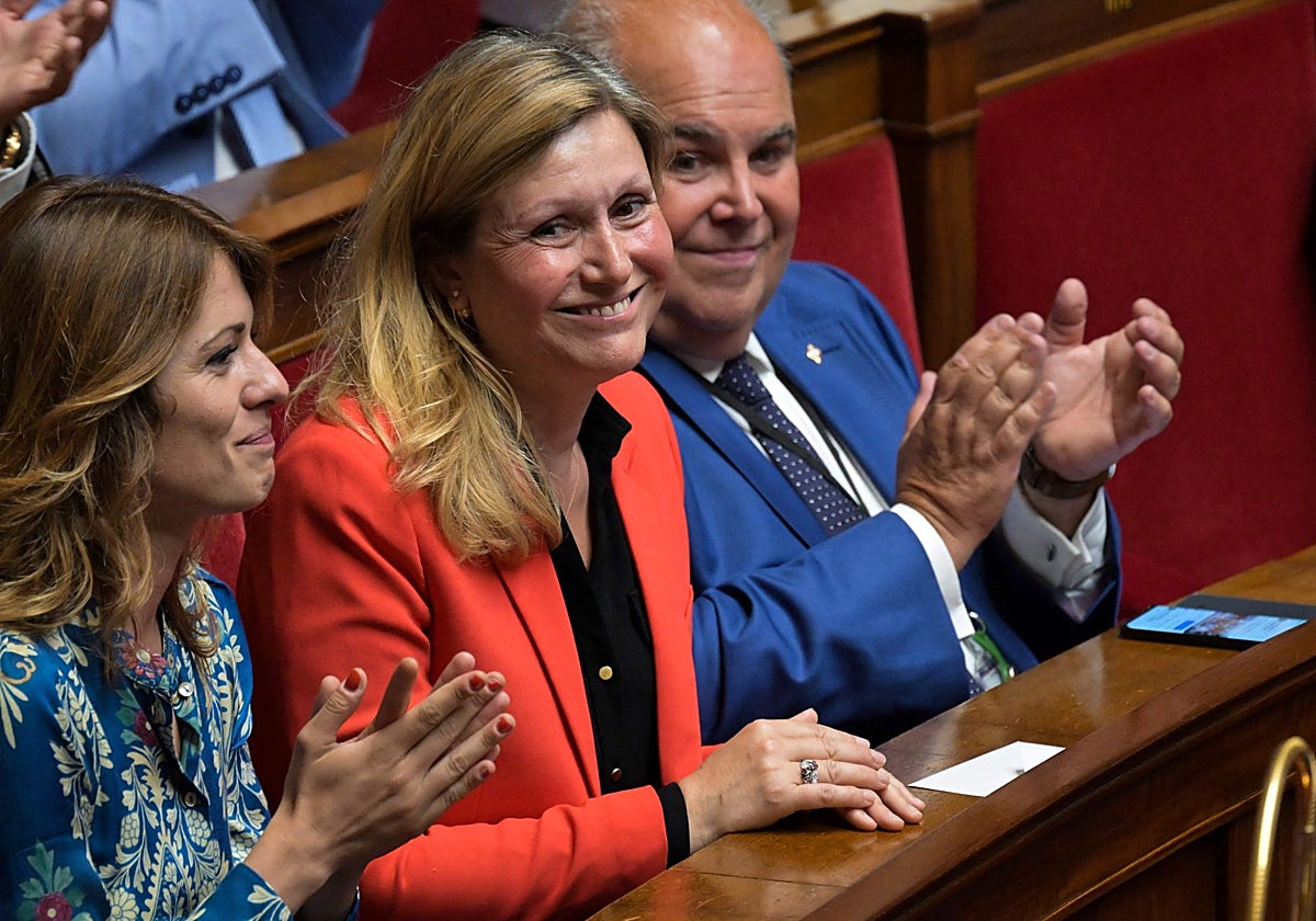 La diputada francesa del partido gobernante Renacimiento y recién reelegida presidenta de la Asamblea Nacional, Yaël Braun-Pivet