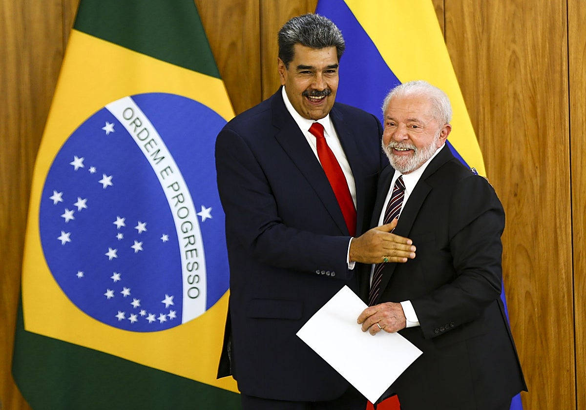 Nicolás Maduro y Luiz Inácio Lula da Silva