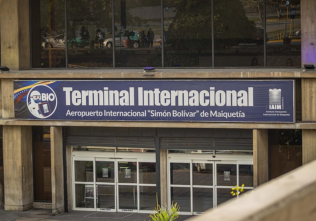 Una de las entradas del aeropuerto de Vargas, en Venezuela