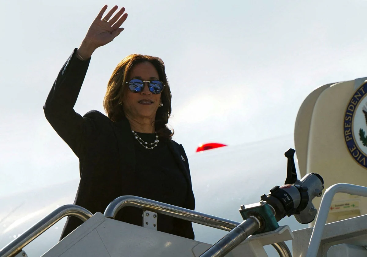 La candidata demócrata a la presidencia de Estados Unidos, Kamala Harris