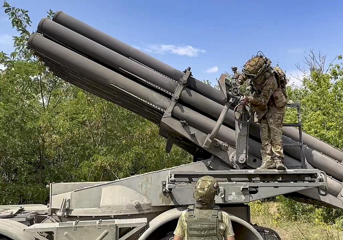 Imagen de archivo de militares rusos.