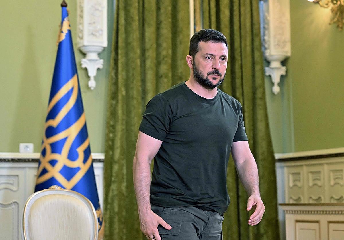 El presidente de Ucrania, volodímir Zelenski. (Archivo)