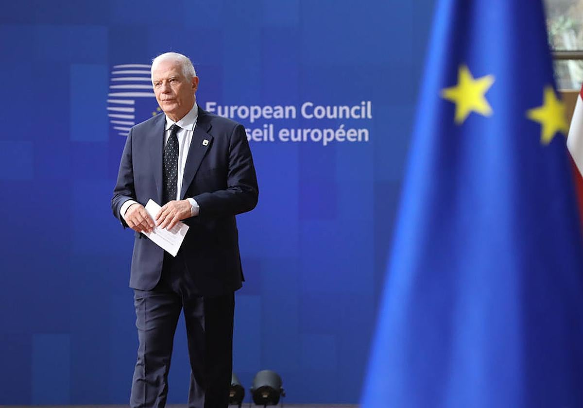 El representante español en la Unión Europea, Josep Borrell, en Bruselas, imagen archivo