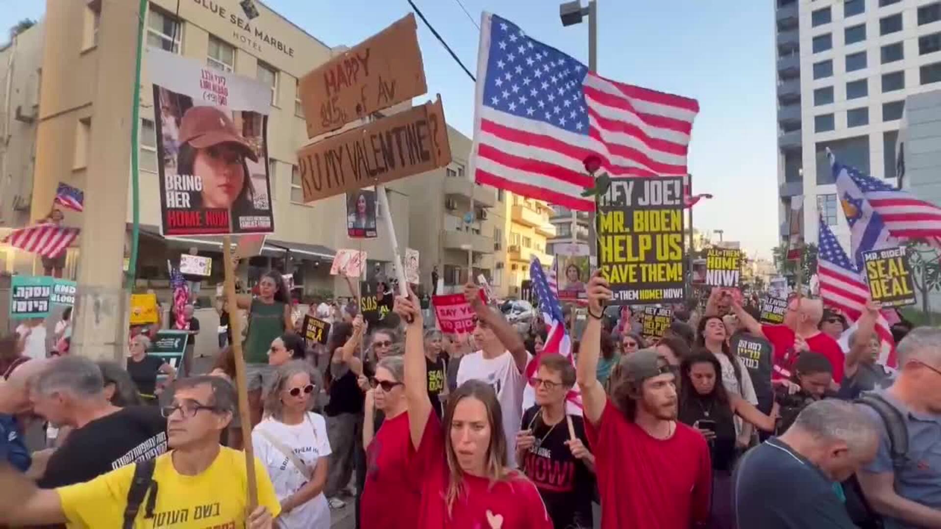 Manifestación en Tel Aviv para exigir el fin de la guerra y un acuerdo ...