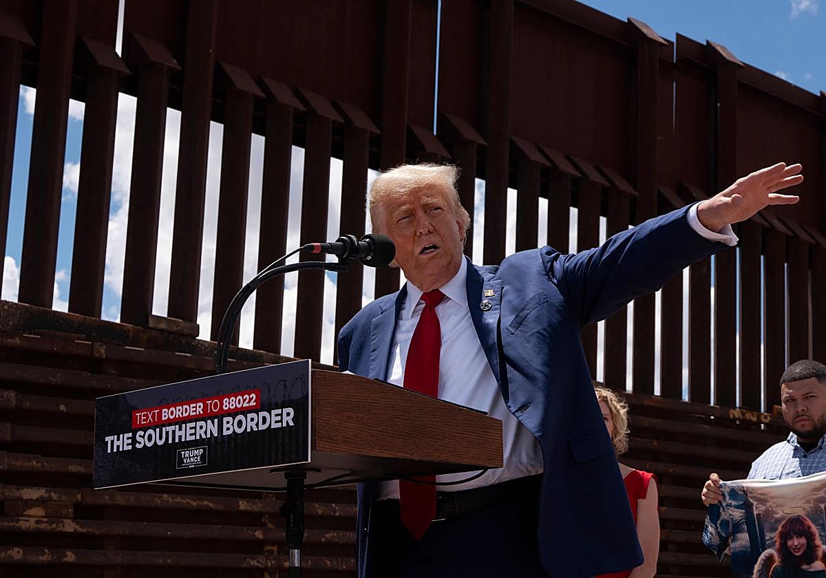 El expresidente de EE.UU. y candidato republicano, Donald Trump.