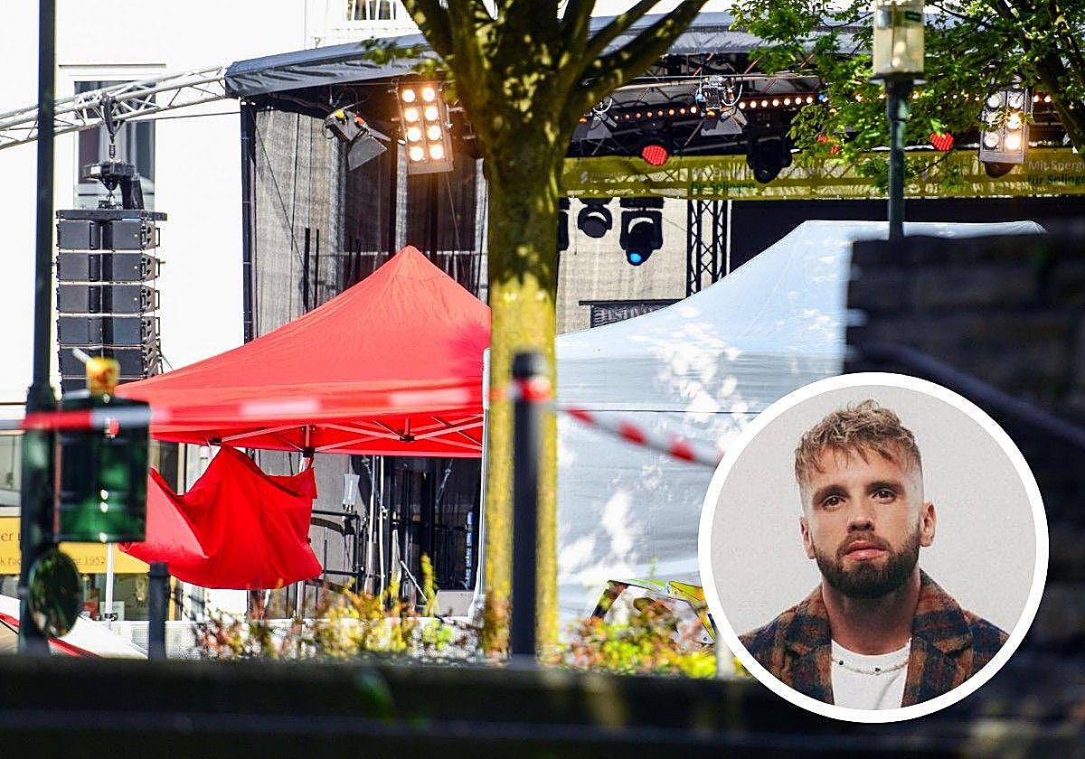 Uno de los escenarios del festival donde se produjo el ataque con cuchillo en Solingen