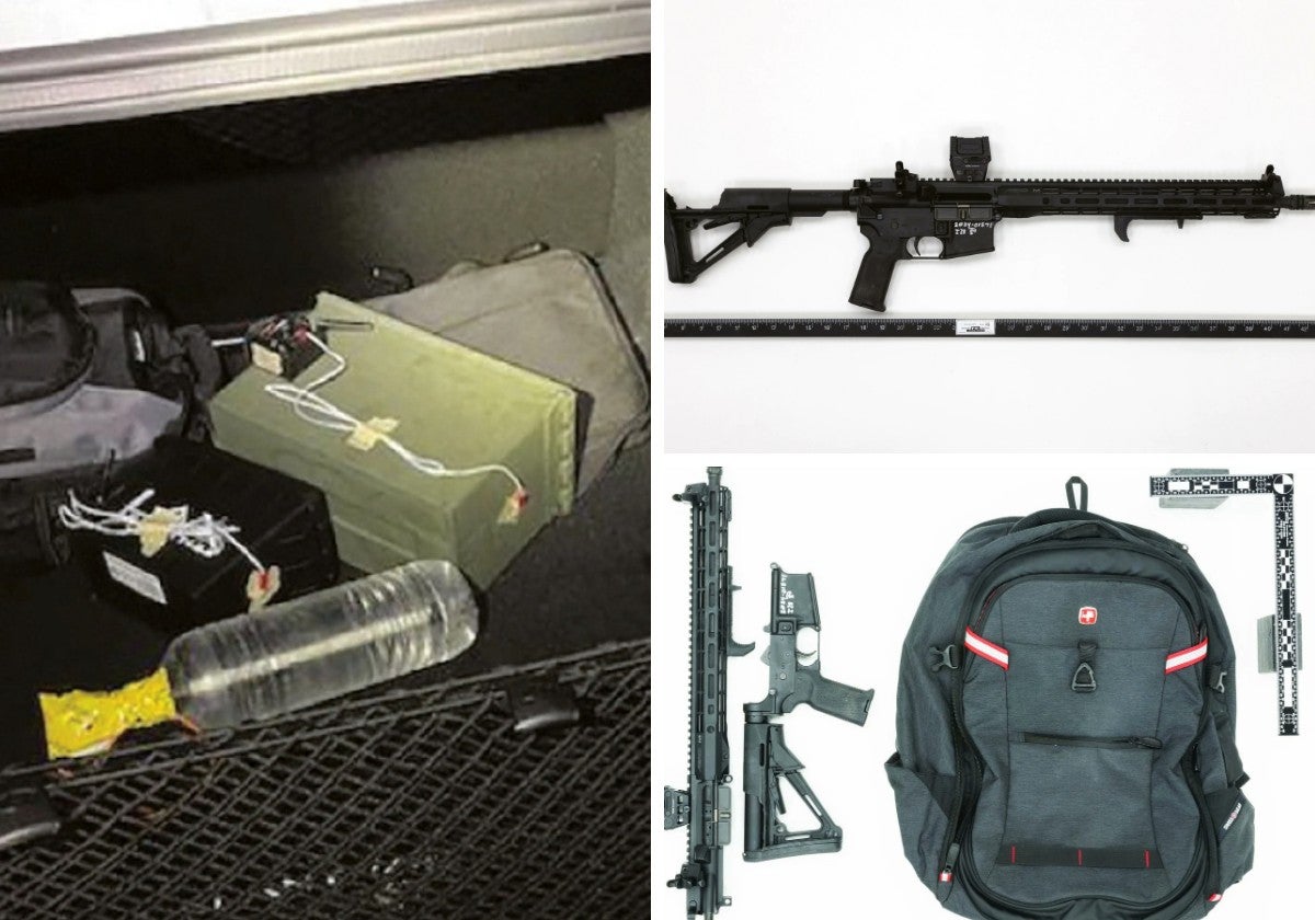 Armas y equipo de Thomas Crook, el atacante a Donald Trump