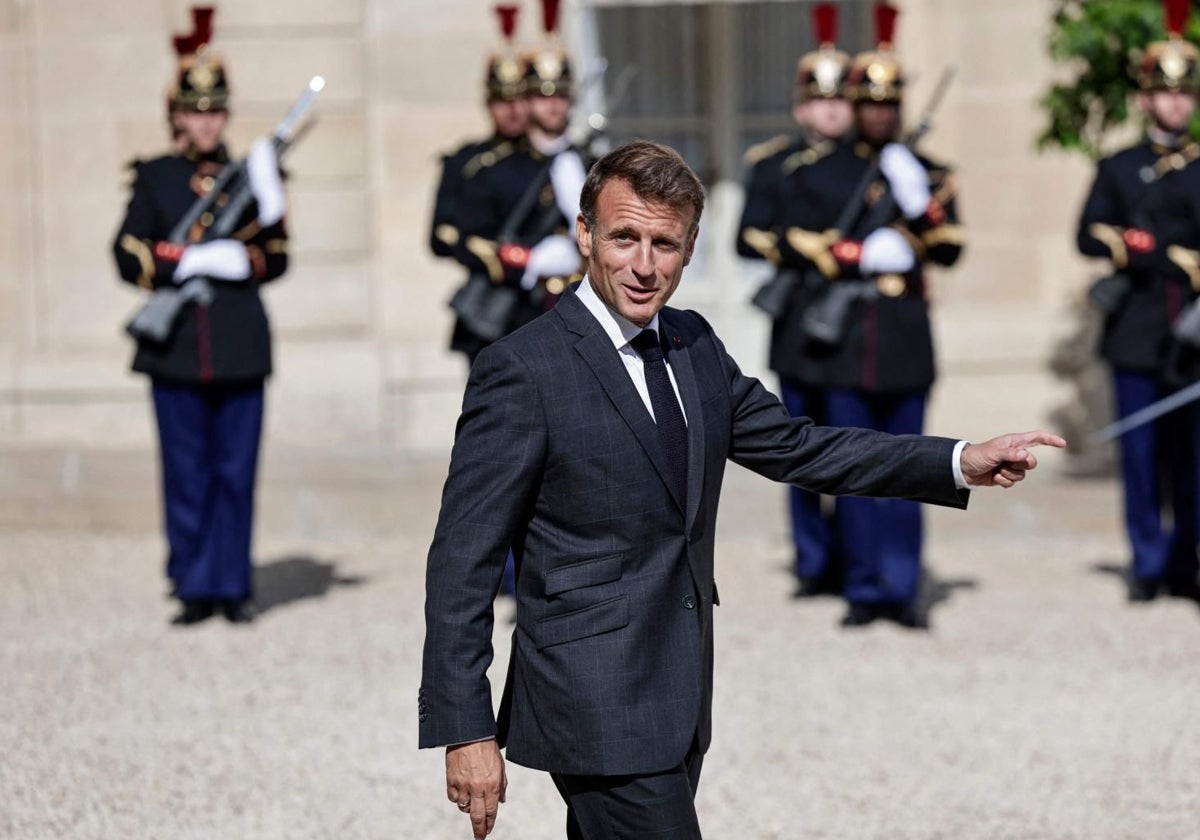 Emmanuel Macron, esta semana en El Elíseo