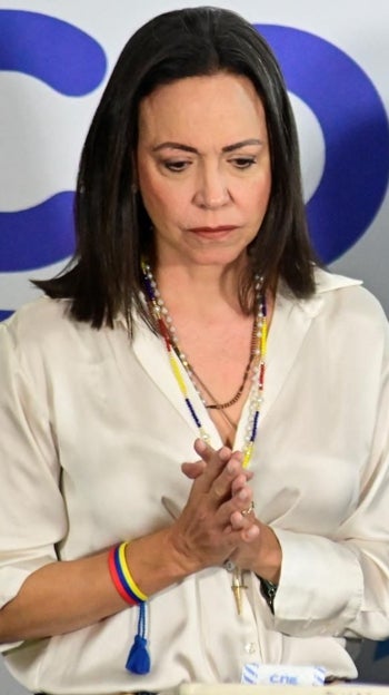 La líder de la oposición venezolana, María Corina Machado