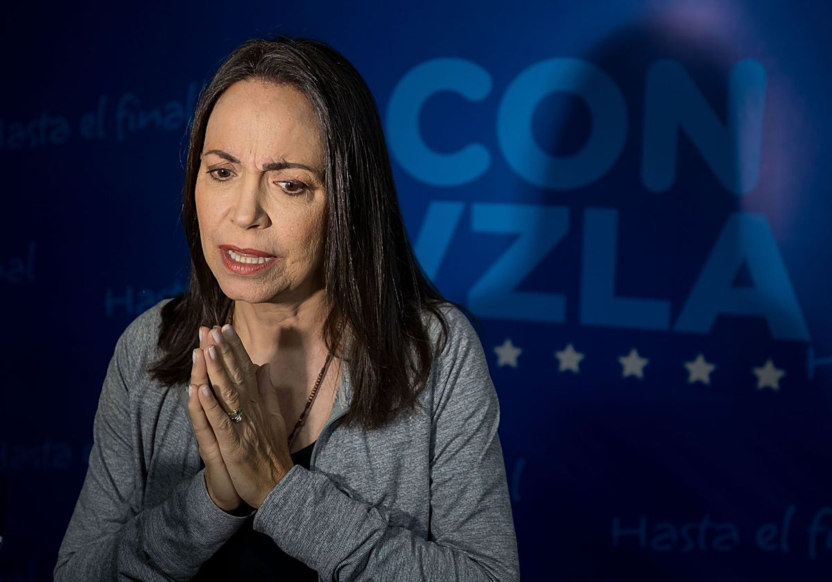 La líder de oposición María Corina Machado