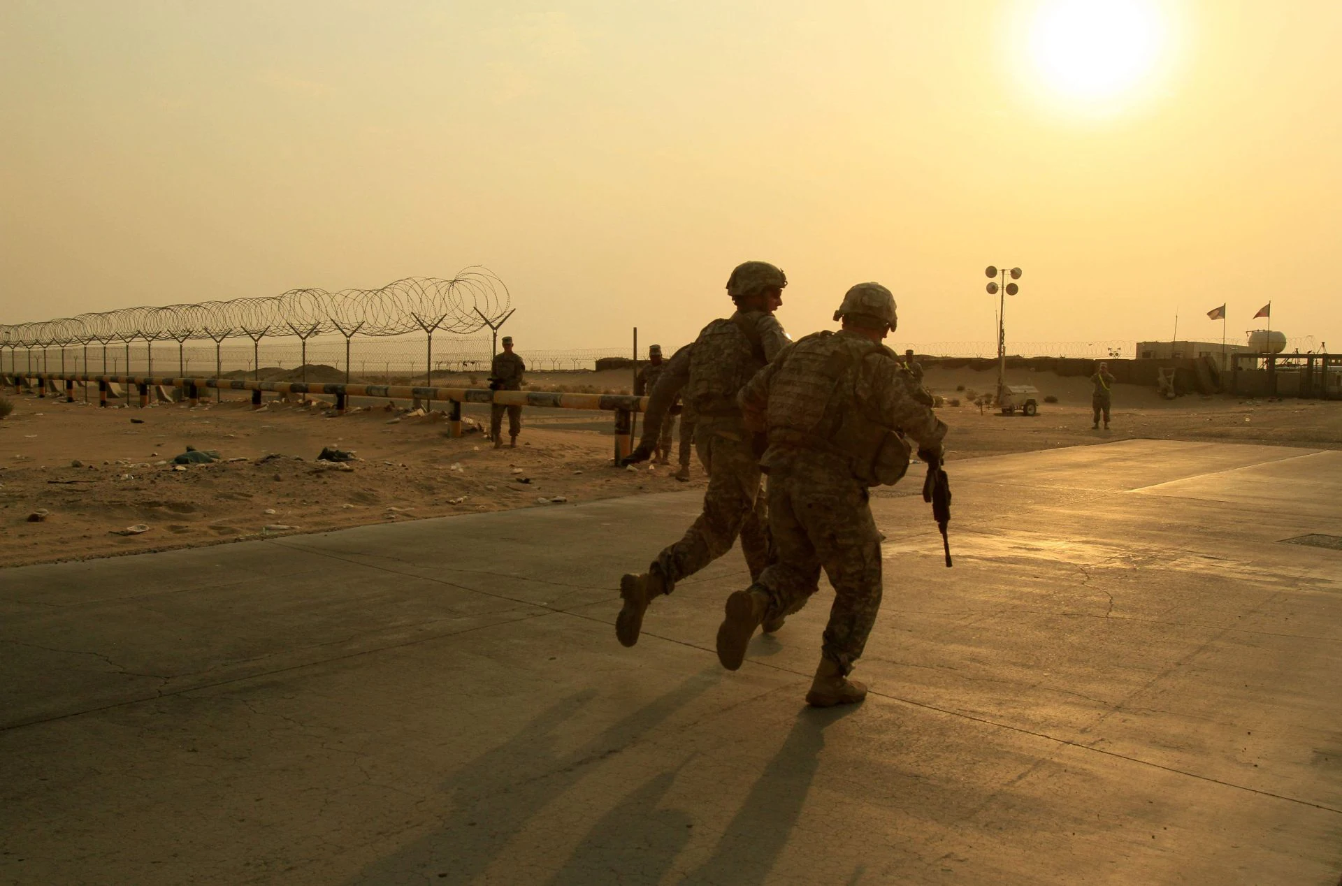 Soldados estadounidenses, durante una operación en Irak.