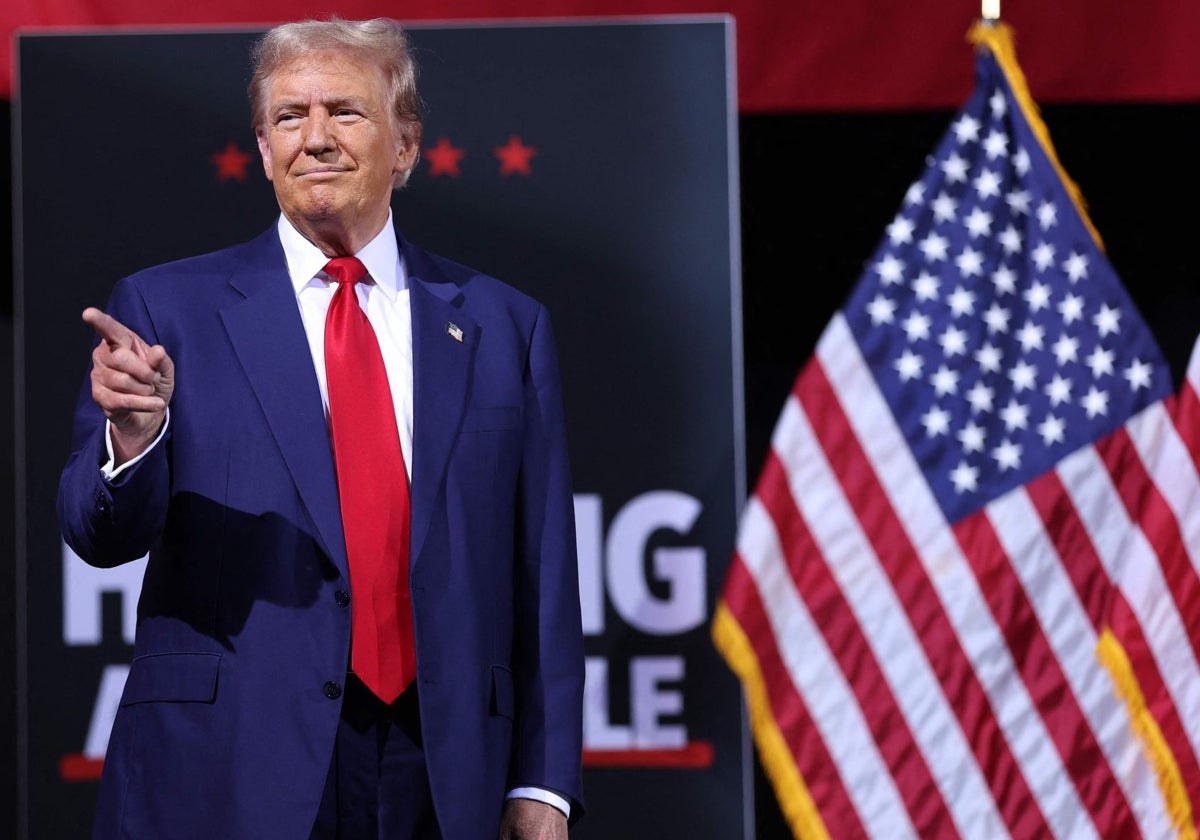 El expresidente de Estados Unidos y candidato republicano Donald Trump