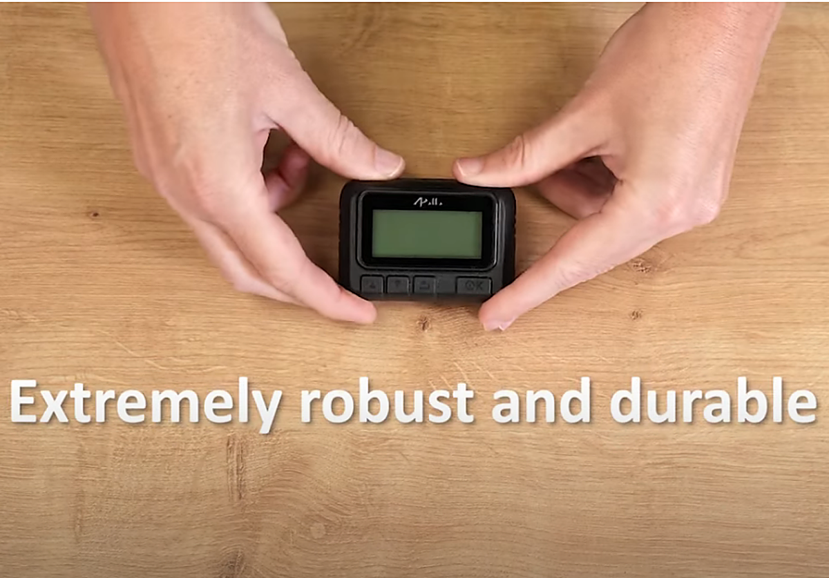 Parte del vídeo explicativo sobre el busca que ha explotado