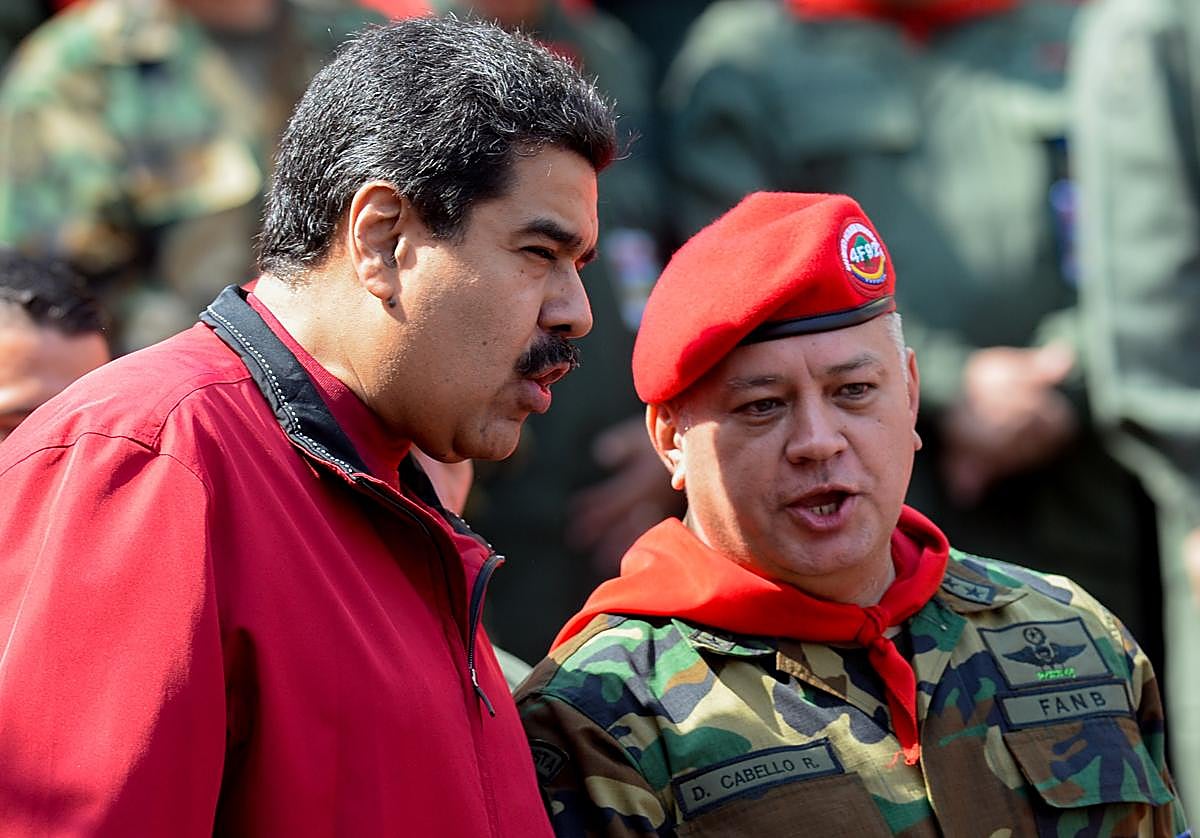 Nicolás Maduro y Diosdado Cabello en 2016