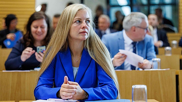 Wiebke Muhsal, diputada de AfD y candidata a presidenta del parlamento estatal