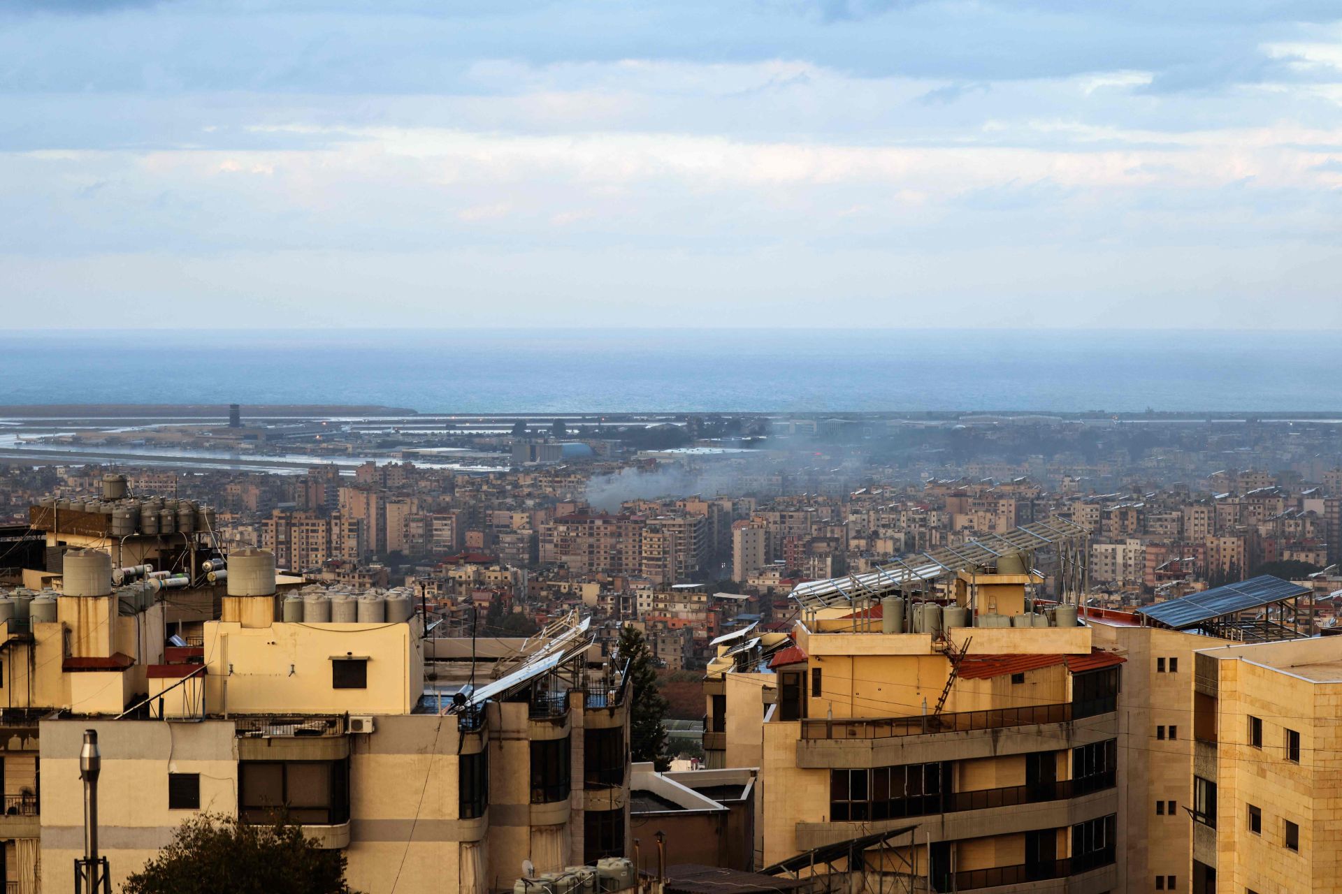 Una visión aérea de la ciudad de Beirut