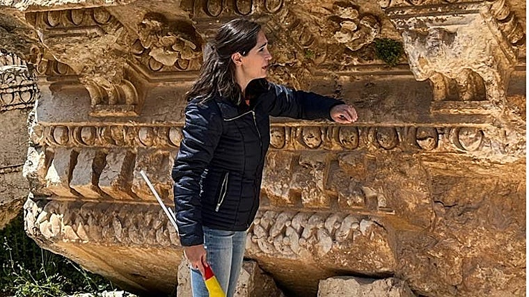 Zeina, guía turística, que vive en el Valle del Bacá en el Líbano