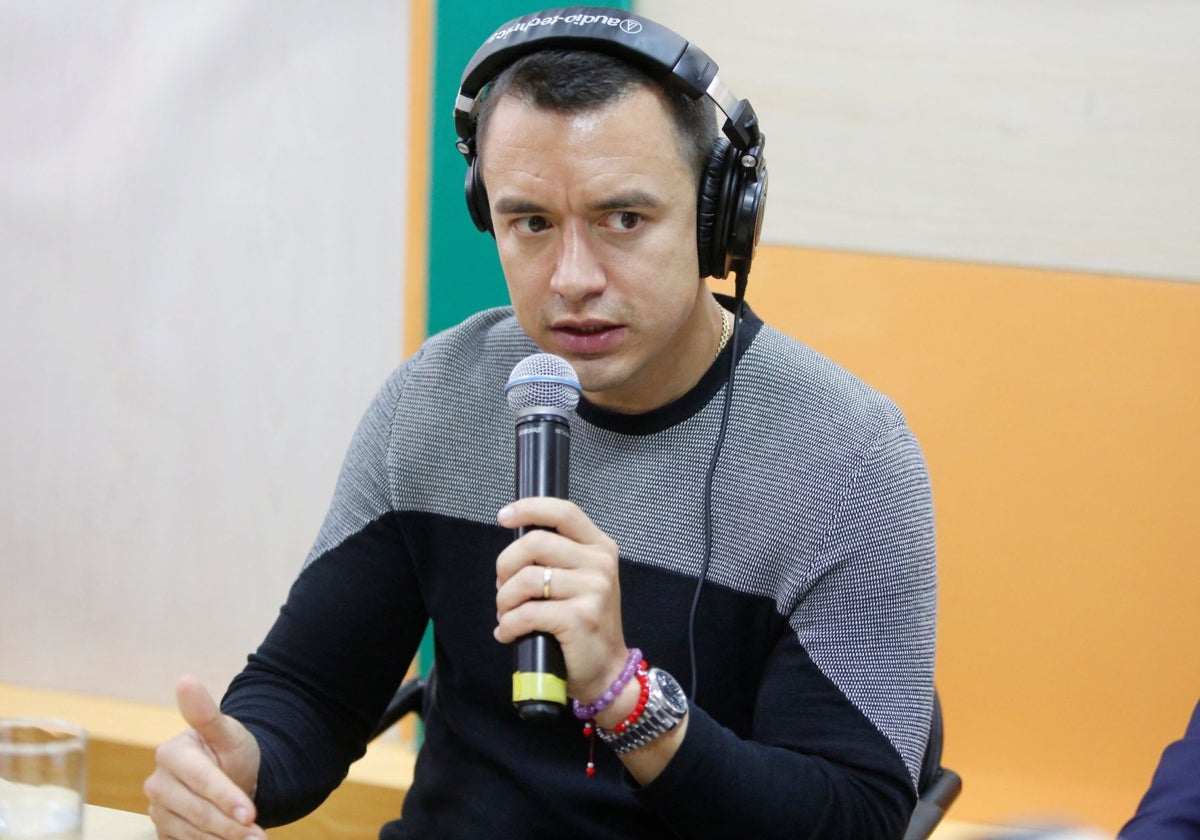 El presidente de Ecuador, Daniel Noboa