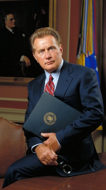 Martin Sheen como el presidente Bartlet