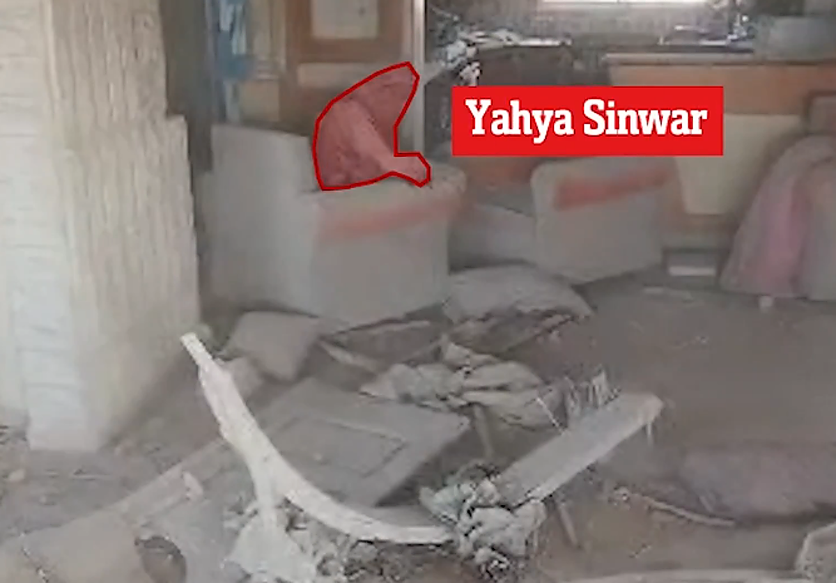 Captura del vídeo publicado por el portavoz de las IDF