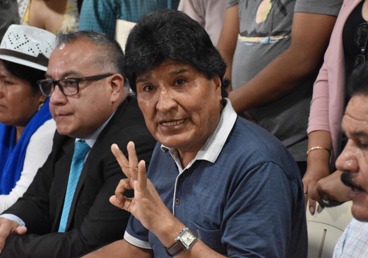 El expresidente de Bolivia, Evo Morales