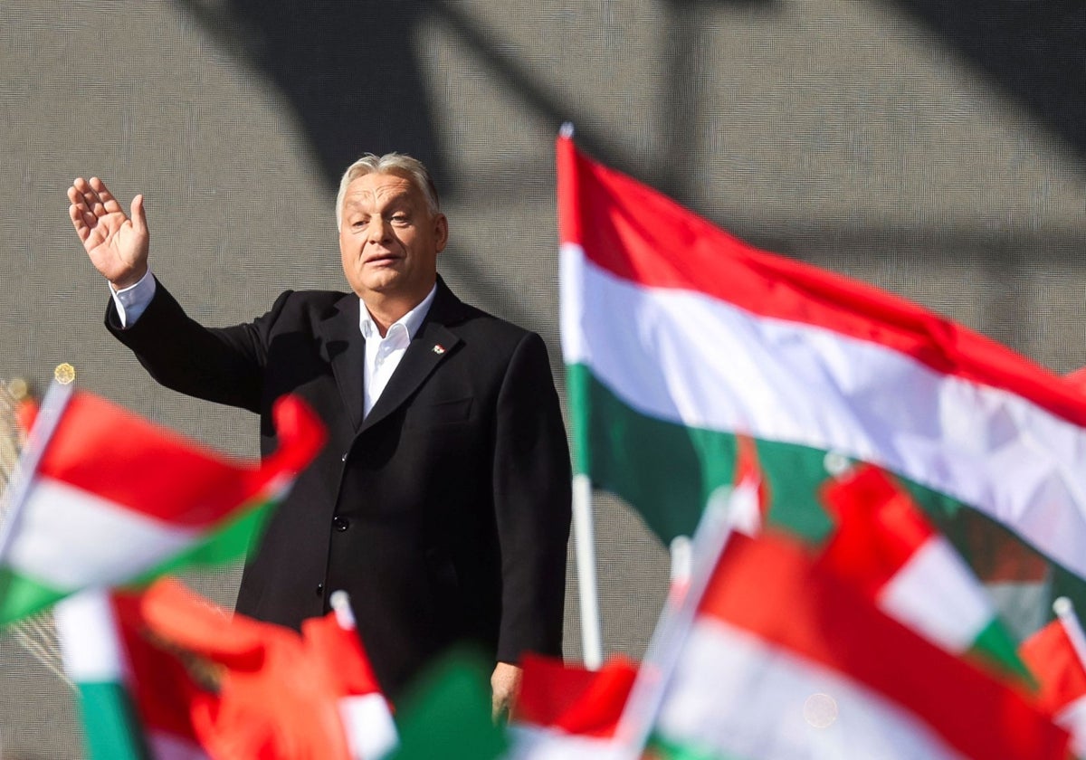 Viktor Orbán celebra el 68 aniversario del Levantamiento Húngaro de 1956, en Budapest