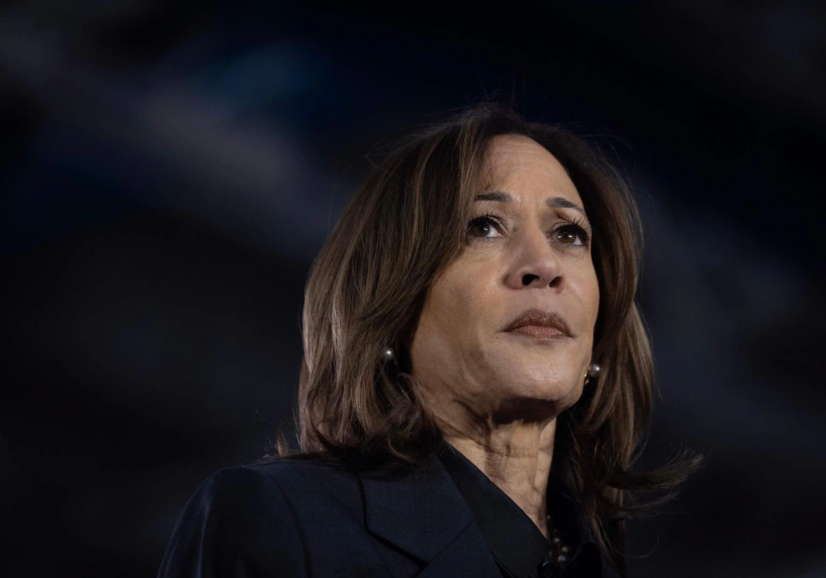 Kamala Harris, durante un acto de campaña el pasado viernes en Wisconsin