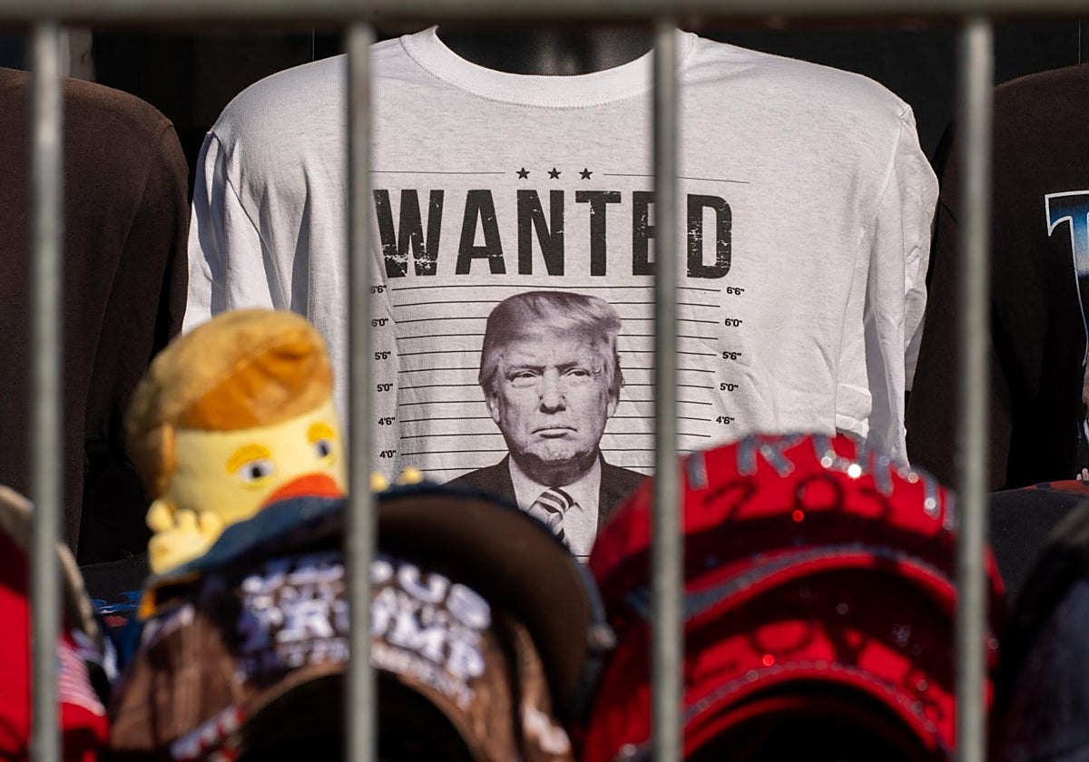 Donald Trump en la camiseta de un seguidor