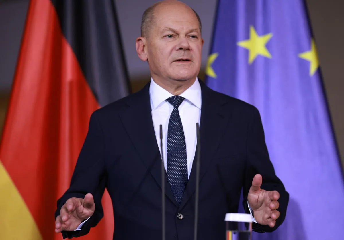 El canciller alemán, Olaf Scholz