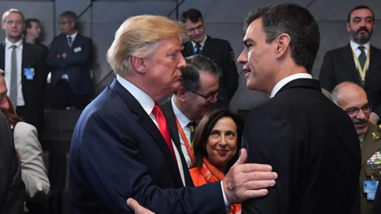 Pedro Sánchez y Donald Trump, en 2018