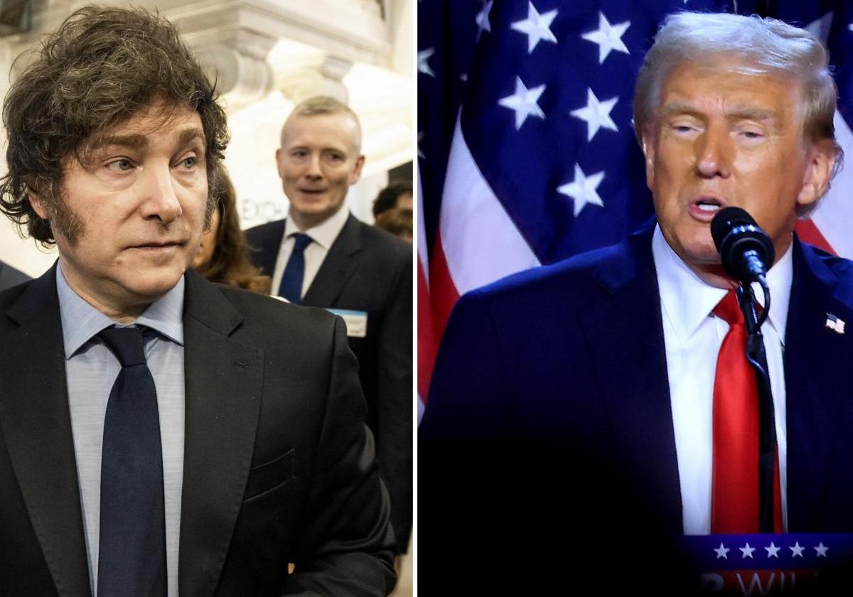 Javier Milei y Donald Trump