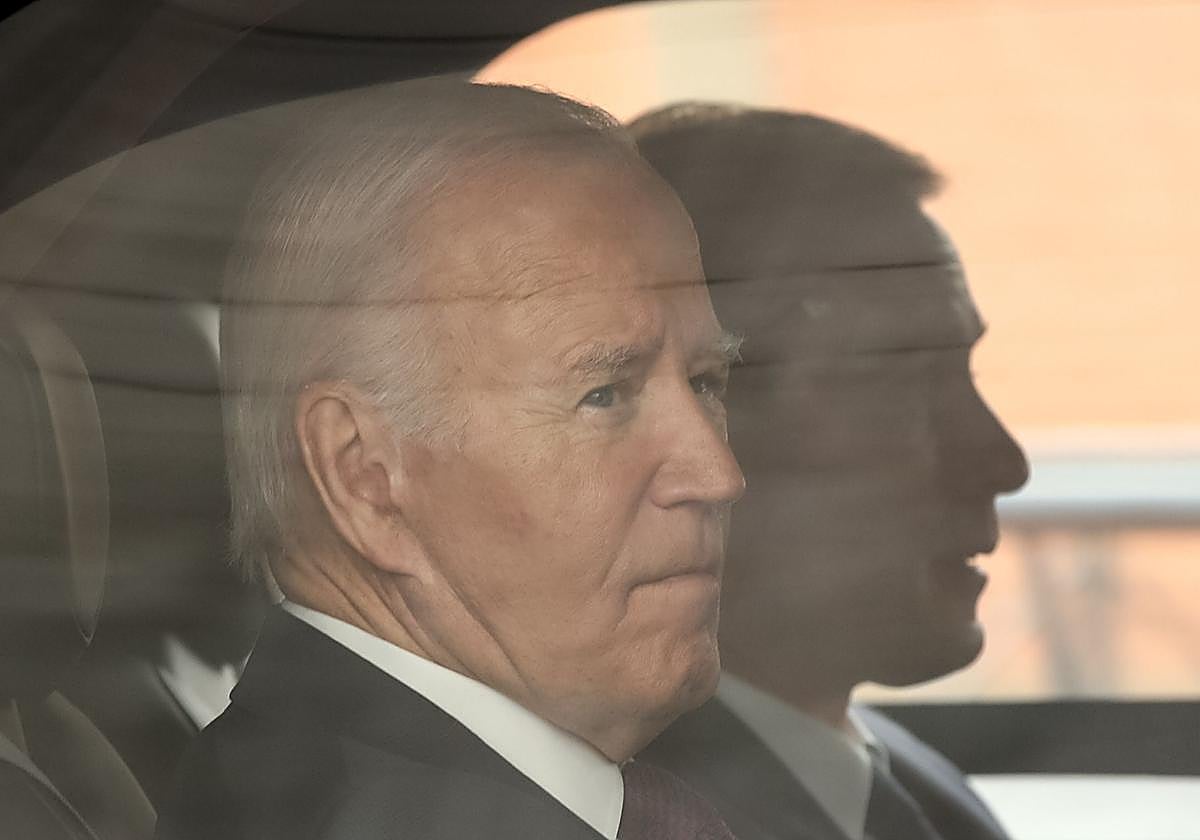 Joe Biden, a su llegada a Lima, la pasada semana