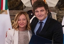Milei y Meloni sellan una alianza política en la Casa Rosada