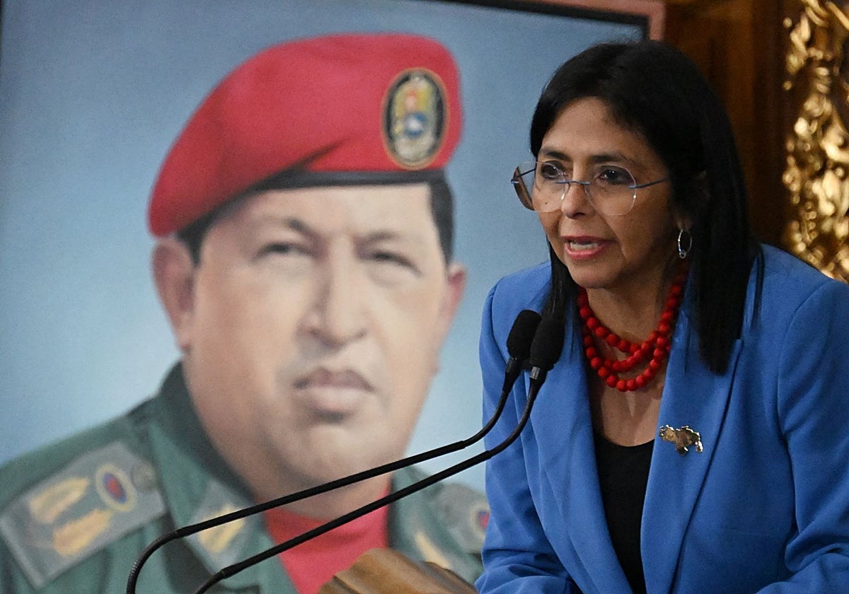 La vicepresidenta de Venezuela, Delcy Rodríguez, habla en la Asamblea Nacional sobre el presupuesto de 2025