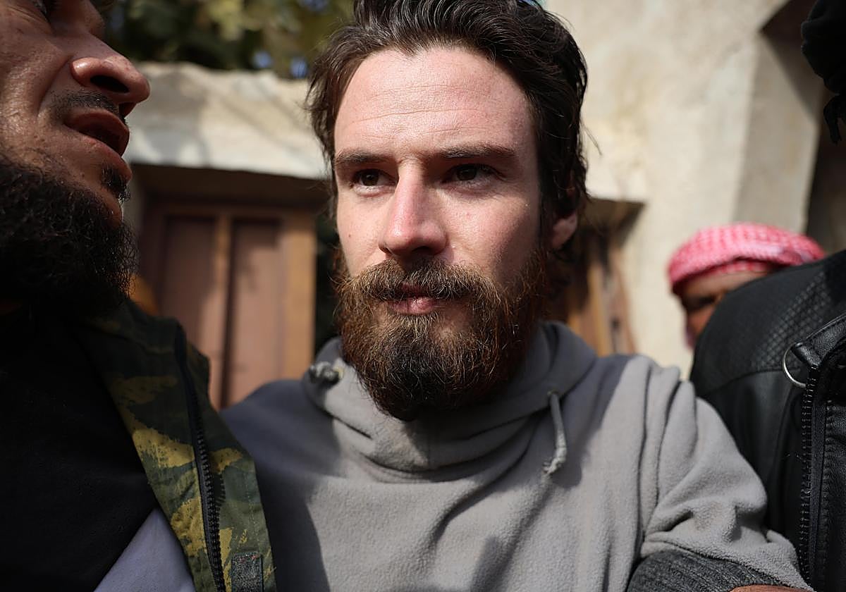 Travis Timmerman, tras ser localizado este jueves cerca de Damasco