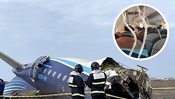 Los minutos antes del siniestro del avión estrellado en Kazajistán: «interferencias en el GPS», círculos en ocho y plegarias de los pasajeros