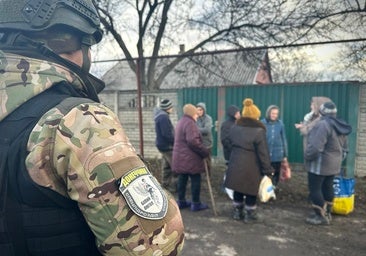 'Ángeles Blancos', los rescatadores de civiles en el frente de guerra de Donetsk