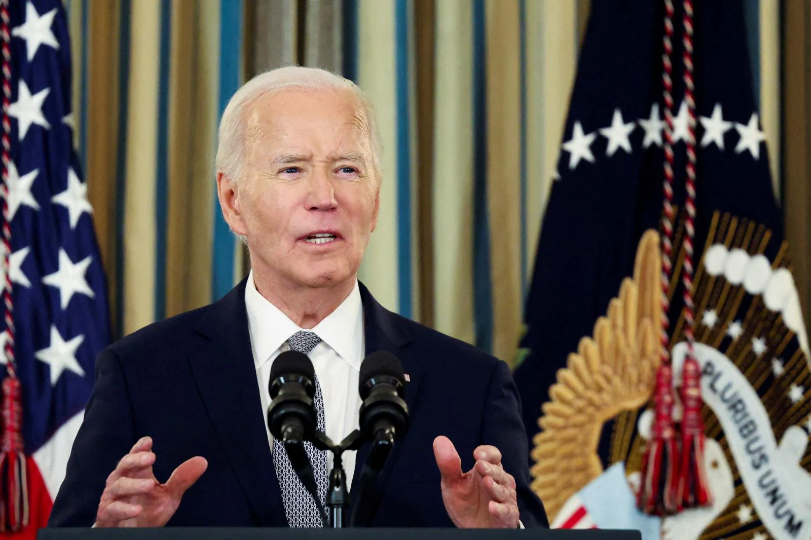 El presidente de Estados Unidos, Joe Biden, el pasado jueves 2 de enero durante un discurso en la Casa Blanca