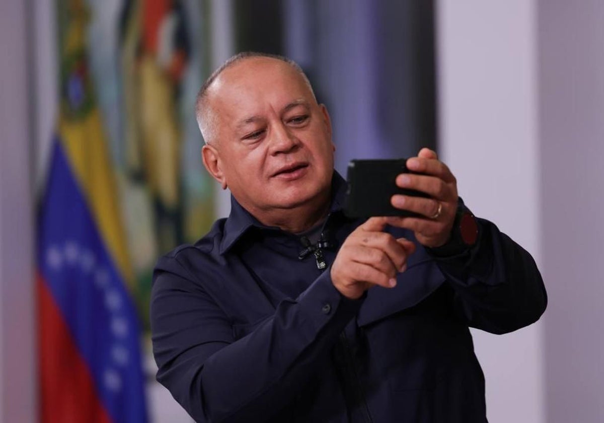 El ministro de Interior venezolano, Diosdado Cabello, en su programa de televisión semanal